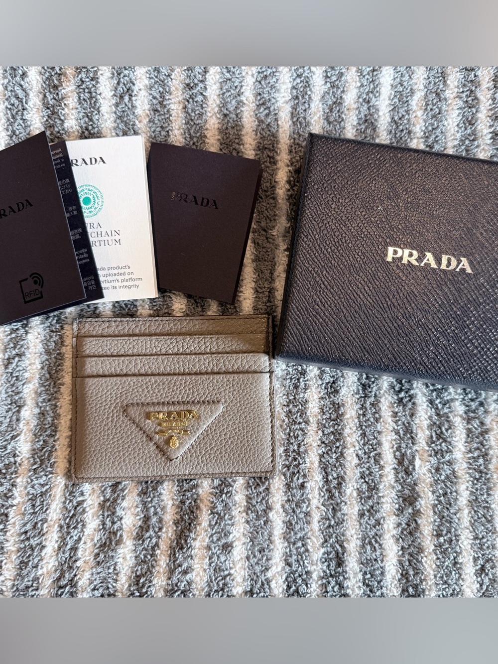Prada Triangle card holder